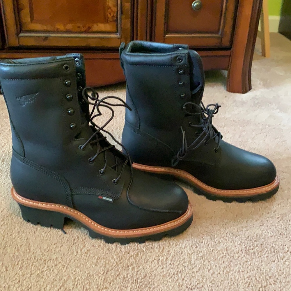 Red wing 4416 logger lineman boots 9.5D